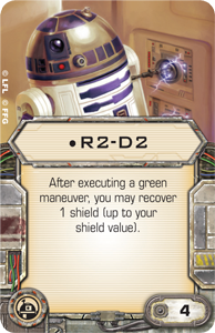X-Wing R2-D2 Upgrade Card